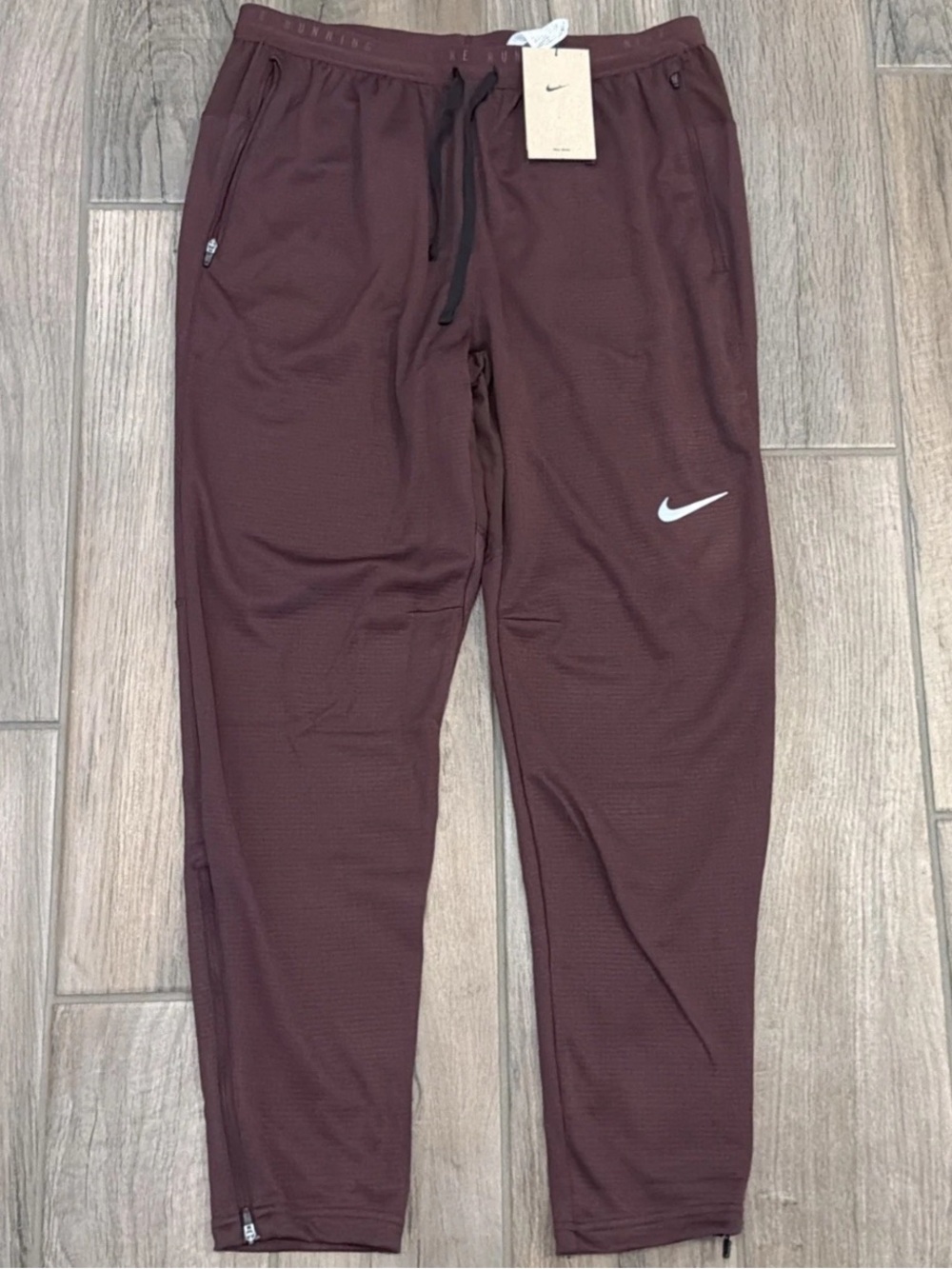 Nike Stride Dri-Fit Knit Running Track Pants Red Men’s Sz M HV4546-652 $95 NWT
